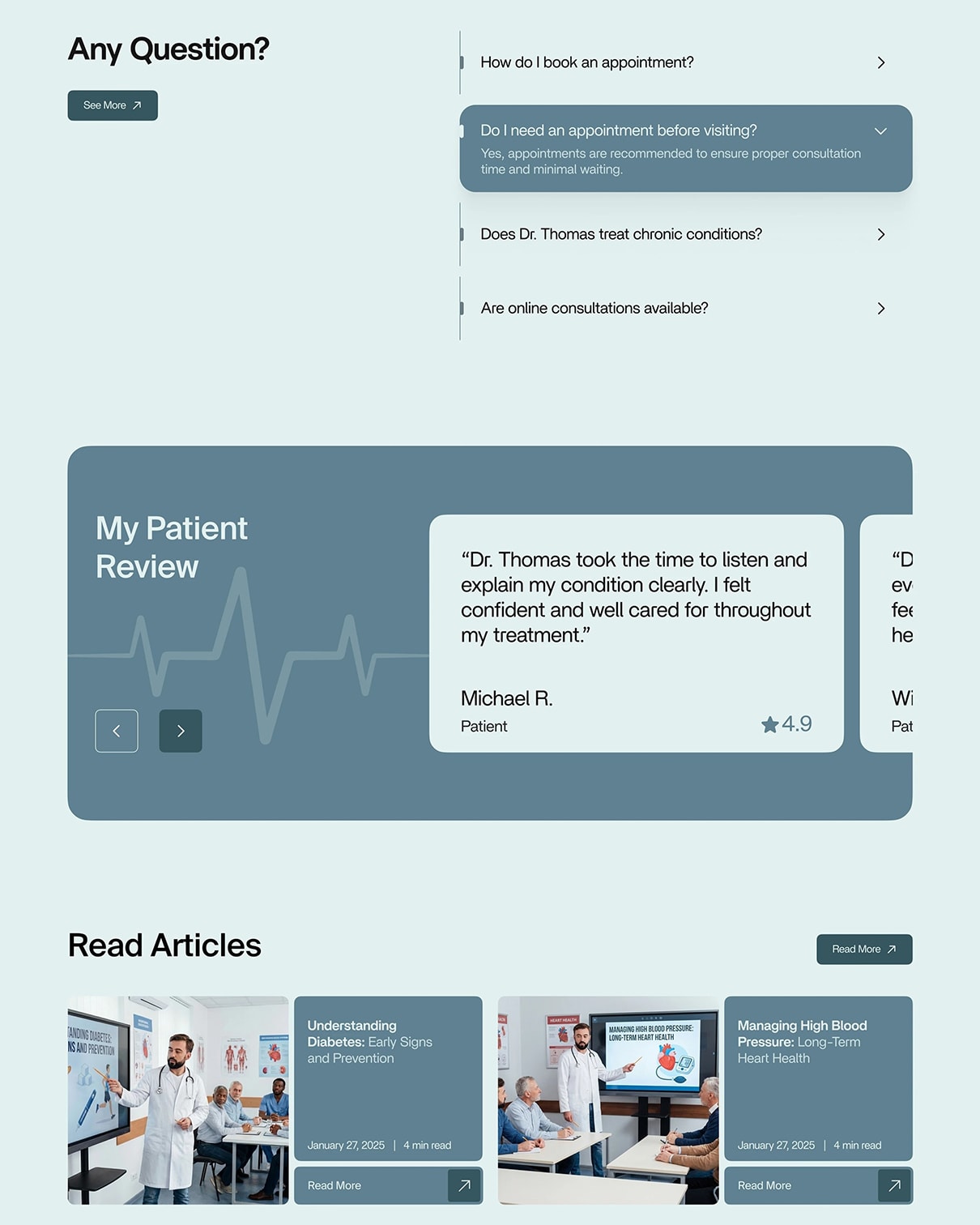 Doctor Personal Portfolio — Healthcare Website