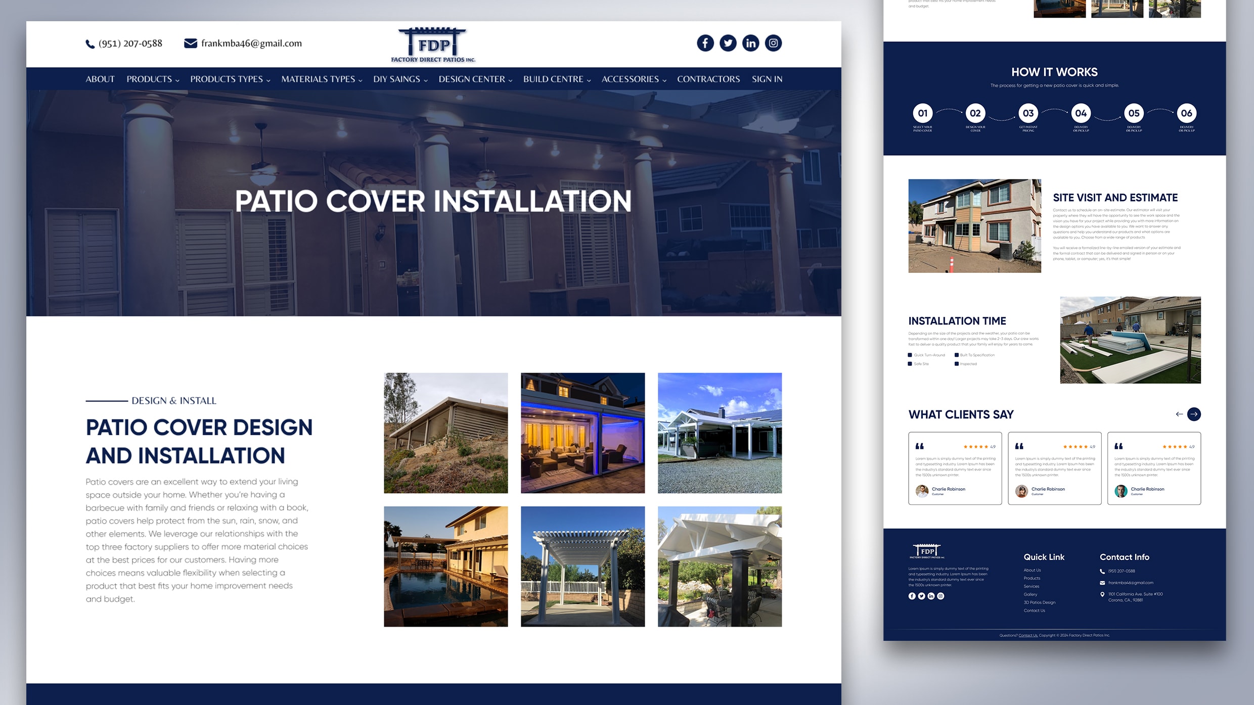 FDP — Factory Direct Patios