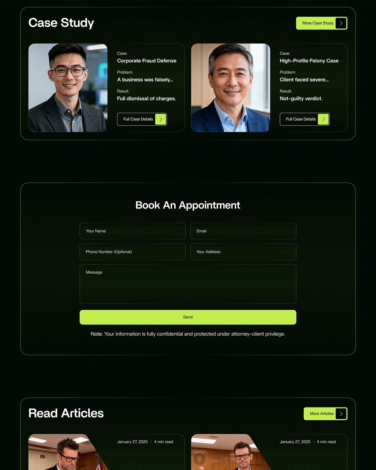 Lawyer — Legal Portfolio Website