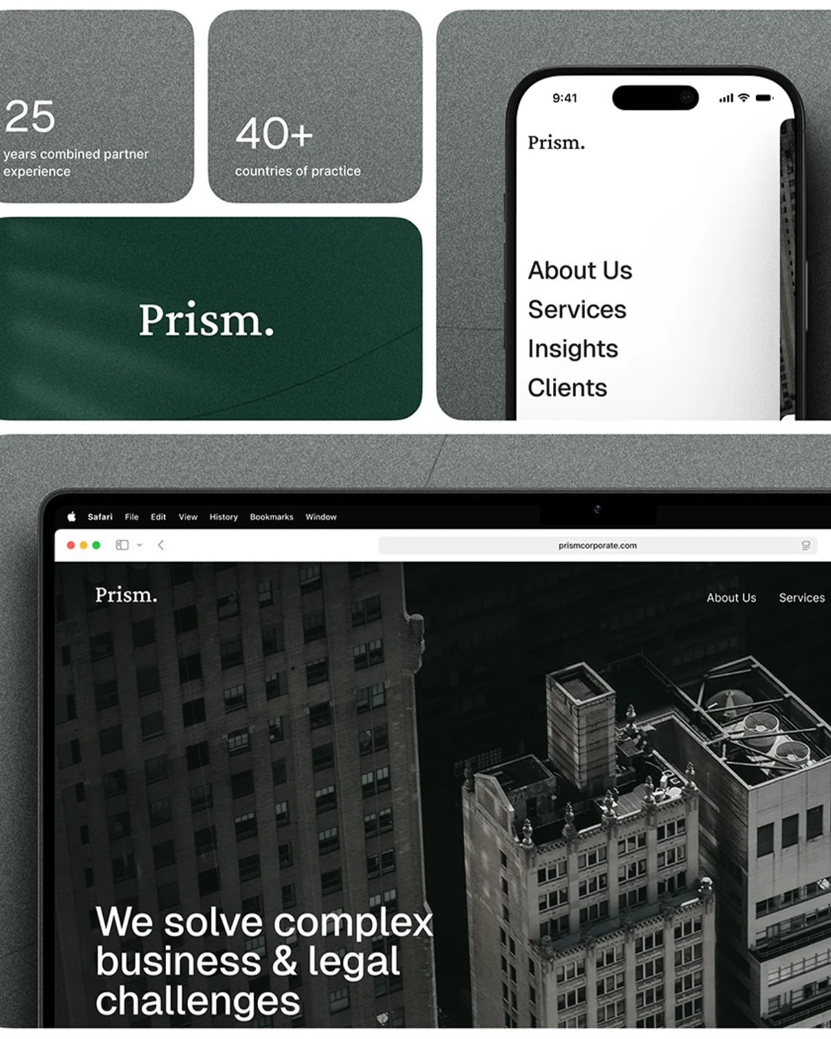 PRISM — Legal & Business Consulting Website