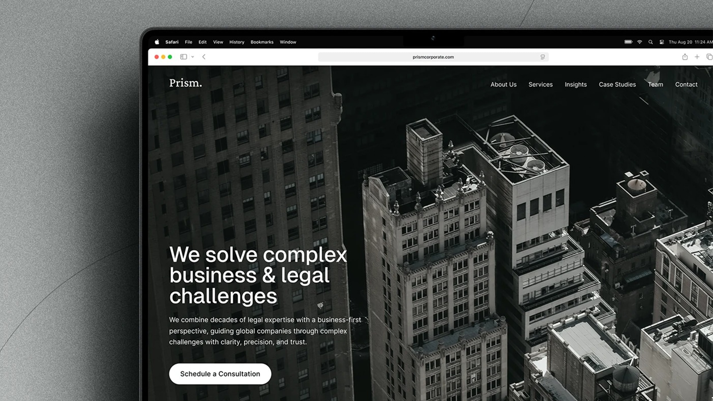 PRISM — Legal & Business Consulting Website