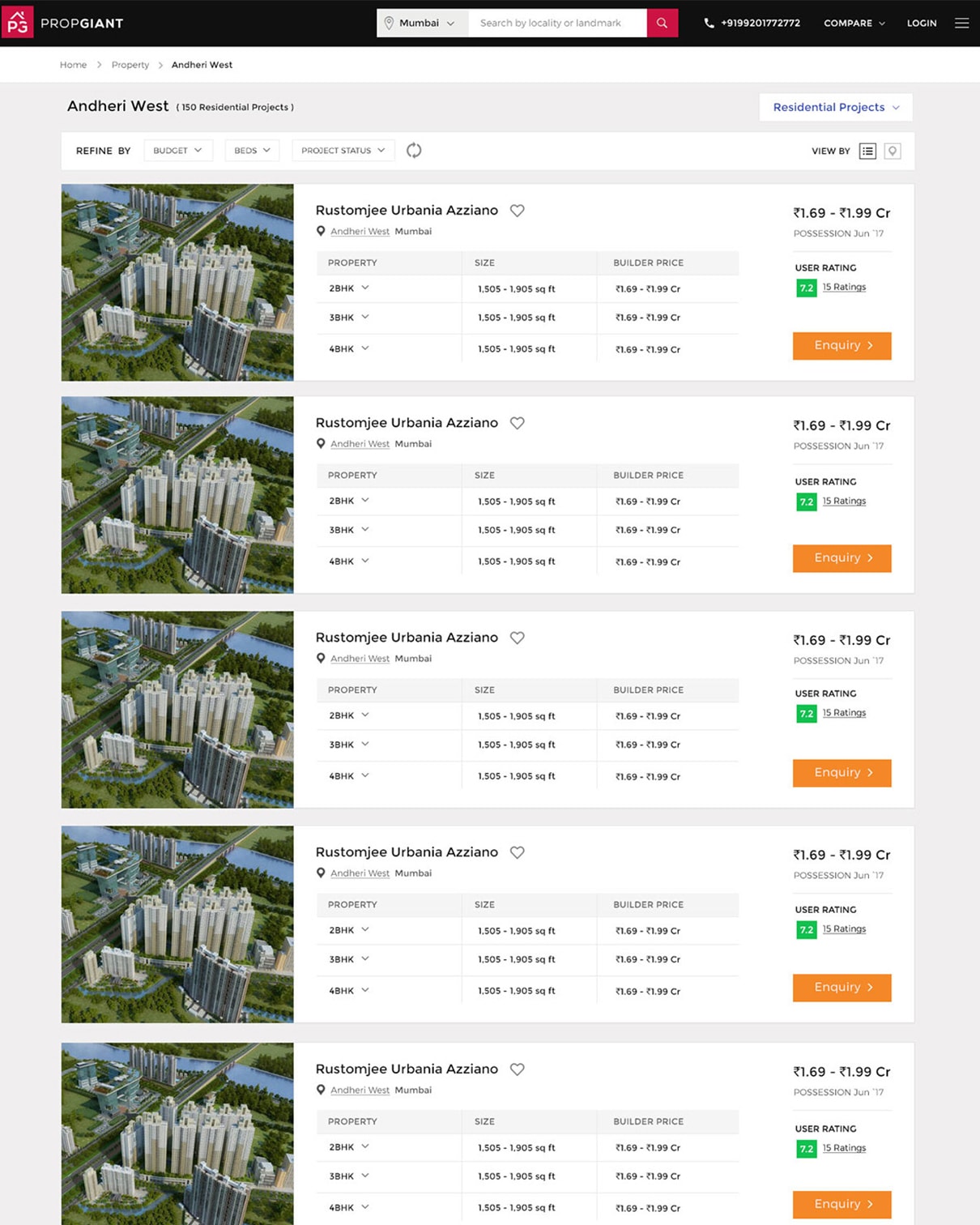 Prop-Gaint — Real Estate Platform
