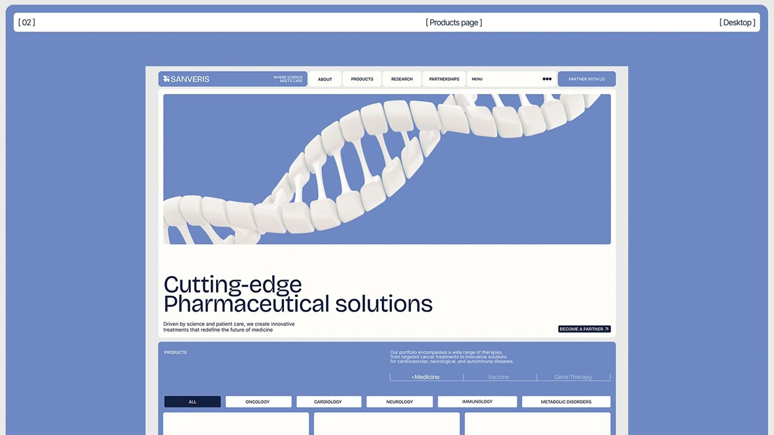 Sanveris — Healthcare Website