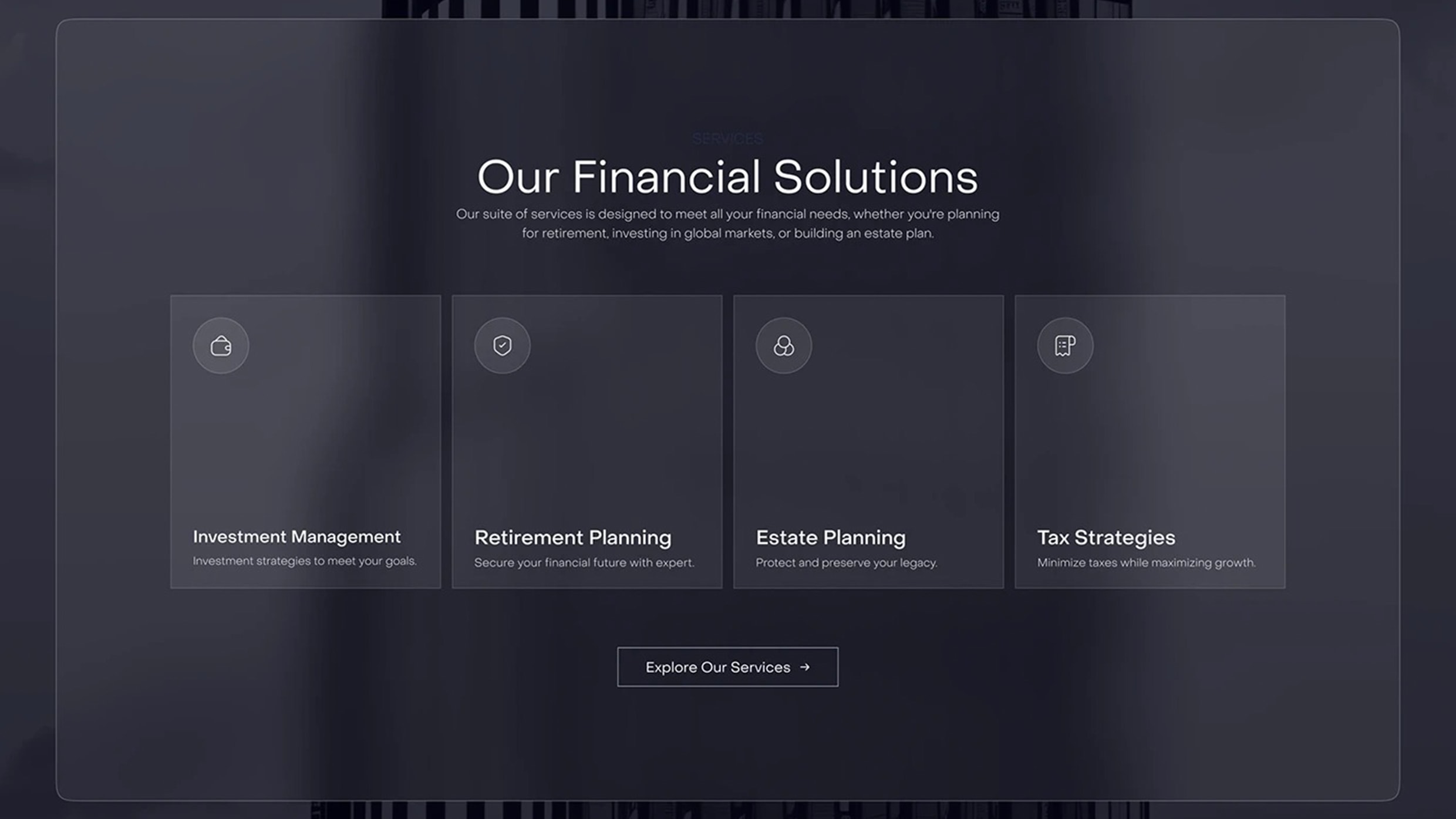 Wealth Management — Financial Services Website