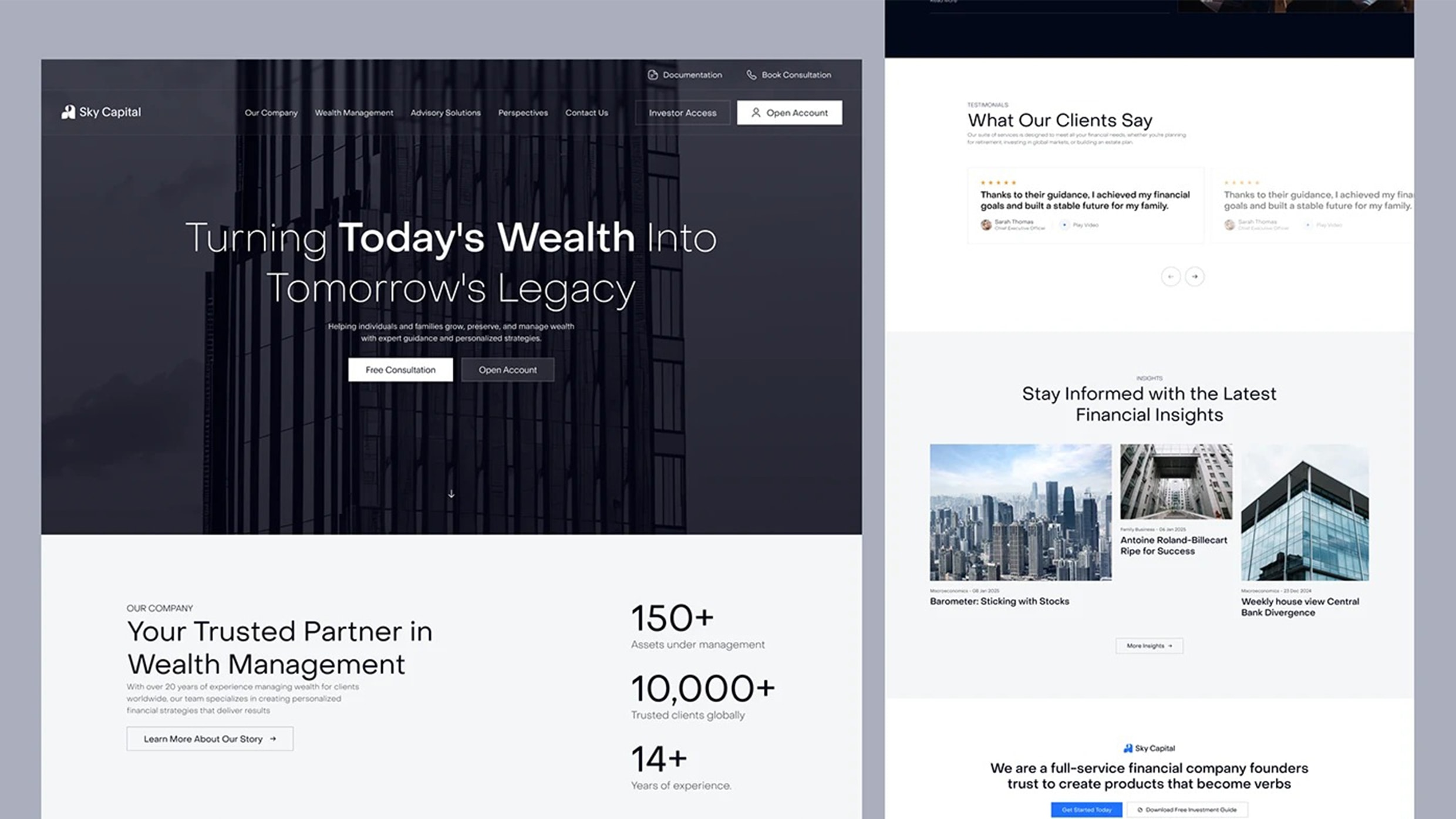Wealth Management — Financial Services Website