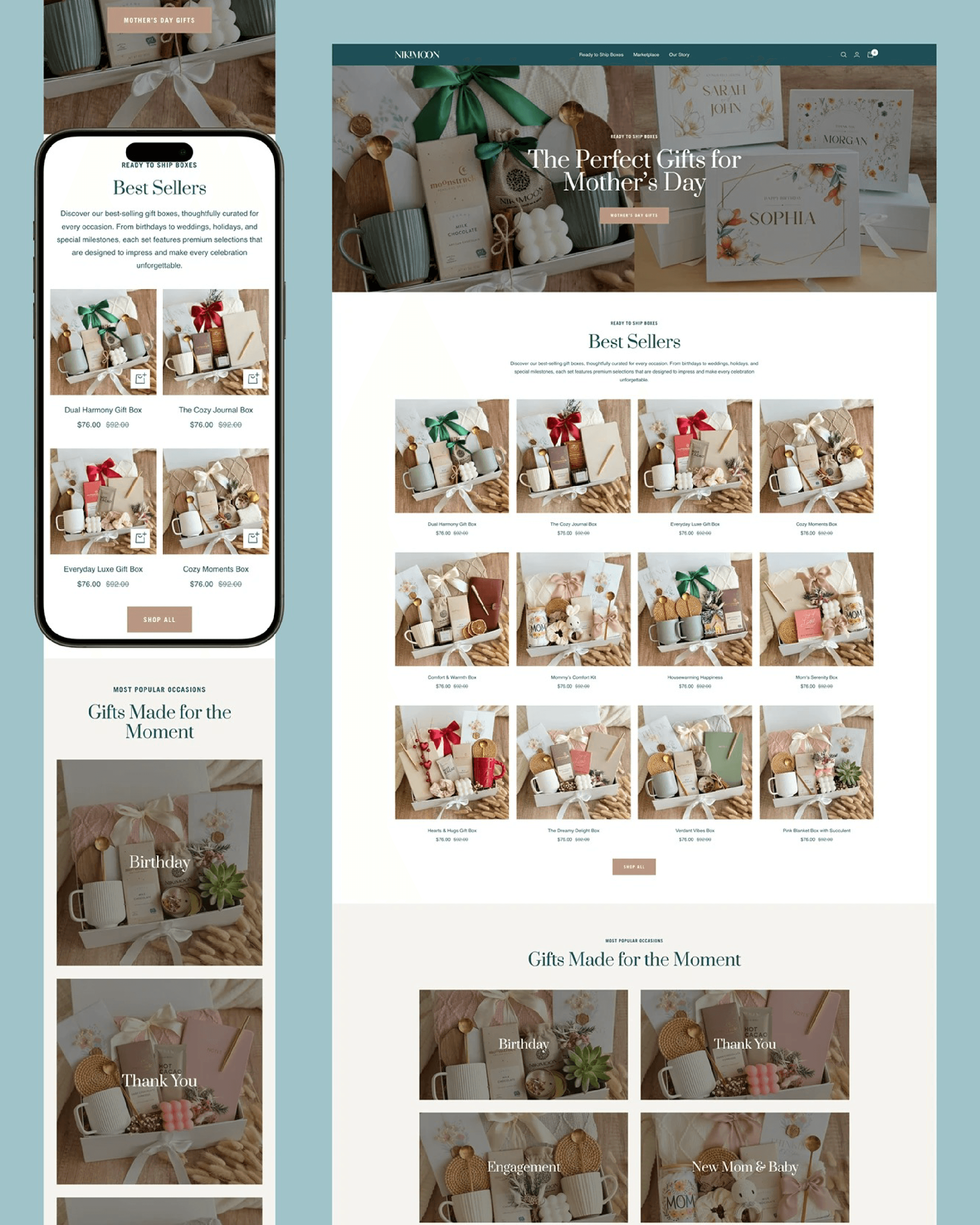 Shopify Gift Store — E-commerce Website