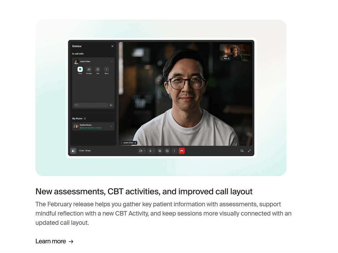Doxy.me: Telemedicine Software Project — Doxy.me provider video call and controls